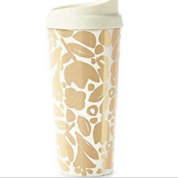 kate spade Other - NWT Kate Spade ♠️ Golden Floral Thermal Mug